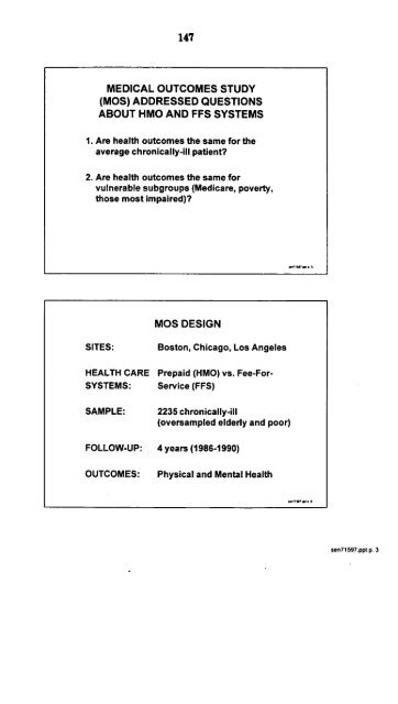 Medicaid Managed Care - U.S. Senate Special Committee on Aging