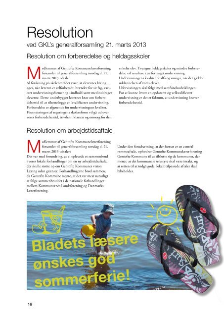 GKL-bladet juni 2013 - Gentofte Kommunelærerforening