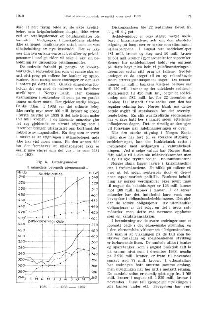 Statistisk-Økonomisk Oversikt over Året 1939 - Statistisk sentralbyrå