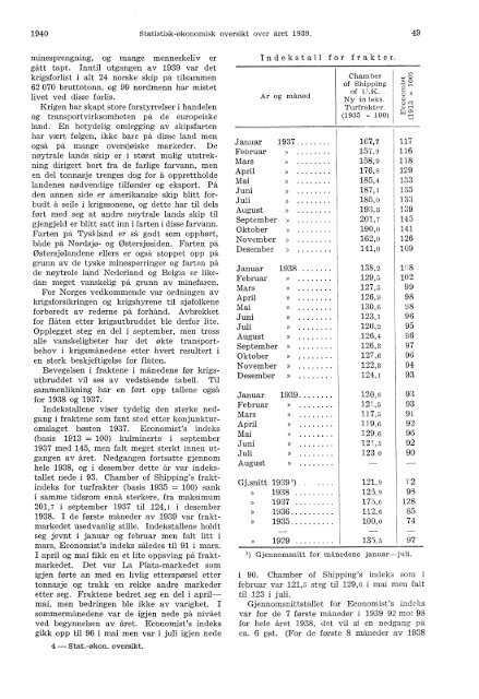 Statistisk-Økonomisk Oversikt over Året 1939 - Statistisk sentralbyrå