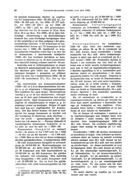 Statistisk-Økonomisk Oversikt over Året 1939 - Statistisk sentralbyrå