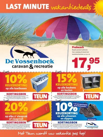 last minute vakantiedeals - De Vossenhoek Caravan & Recreatie