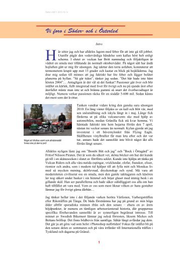 Vi foro i Söder- och i Österled - Vulcan Riders Sweden