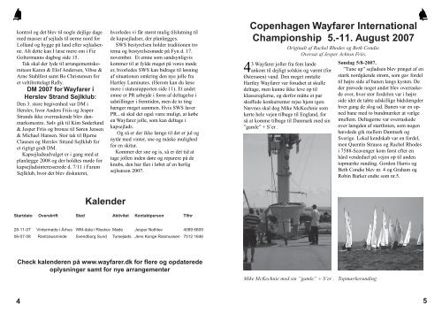 Nyt fra bestyrelsen - Wayfarer