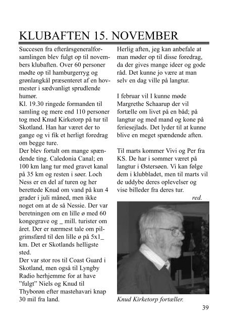 Blad nr. 6 - 2. december 2005 - 32. årgang - Kerteminde Sejlklub