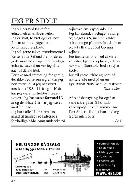 Blad nr. 6 - 2. december 2005 - 32. årgang - Kerteminde Sejlklub