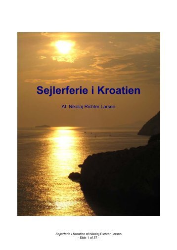 Sejlerferie i Kroatien