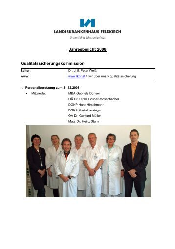 Jahresbericht 2008 Qualitätssicherungskommission