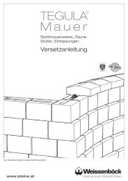 TEGULA® Mauer - Weissenböck