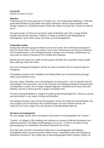 Overskrift: Norden for lands lov og ret Manchet ... - Leder - FDF