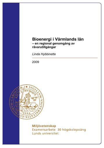 Bioenergi i Värmlands län - Energikontor Värmland