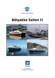 Rapport Båtpakke Salten II - Salten Regionråd