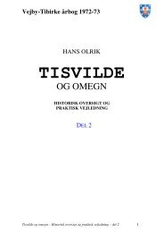 TISVILDE - Vejby Tibirke Selskabet