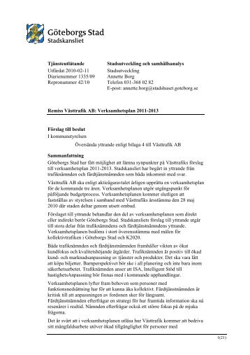TU_Kommunstyrelsen_20100303_2.2.pdf - Göteborg