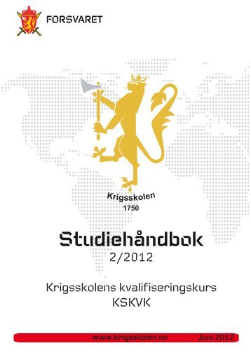 Studiehåndbok KS kvalifiseringskurs 2012.pdf - Høgskolene i ...