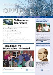 Nytt fra region Oppland 01/10 - Normisjon