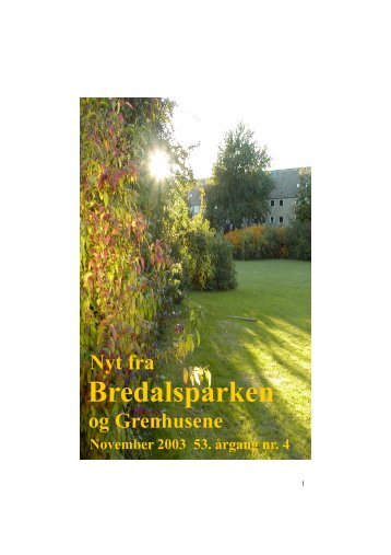 Beboerbladet 2003-11 - Bredalsparken