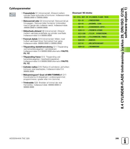 cyklus 20, DIN/ISO: G120 - heidenhain