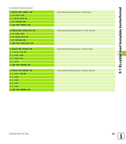 cyklus 20, DIN/ISO: G120 - heidenhain