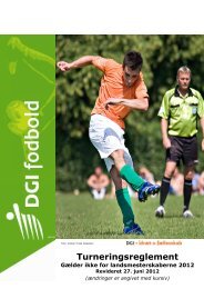 (Turneringsreglement fodbold revideret juni 2012 - gælder ... - DGI