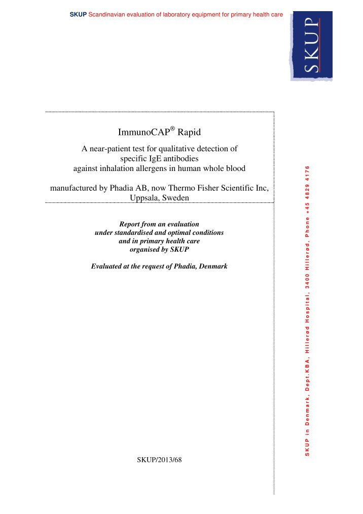 Immunocap Magazines
