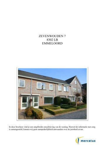 ZEVENWOUDEN 7 8302 LB EMMELOORD - Mercatus