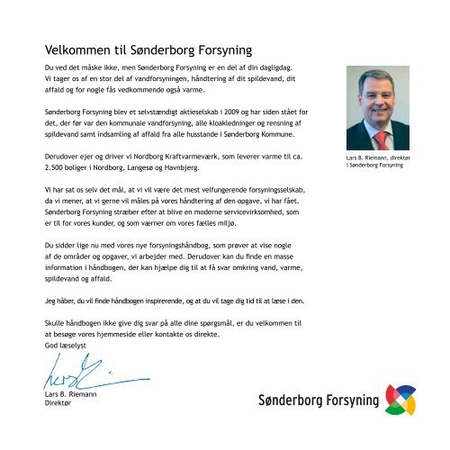 Forsyningshåndbog, indhold - Sønderborg Forsyning