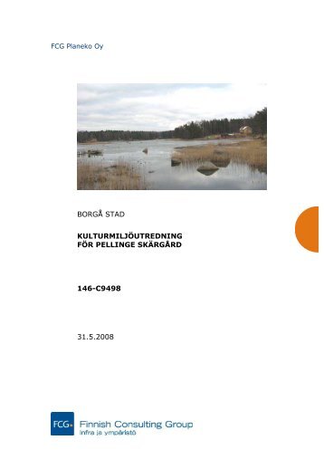 Kulturmiljöutredning för Pellinge skärgård - Porvoo