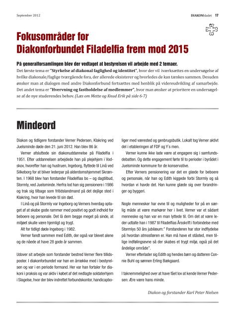 DIAKONblbladet - Diakonforbund.dk
