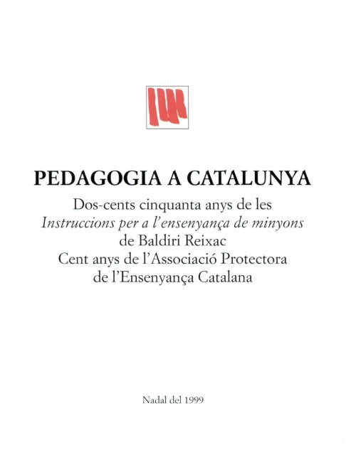 Nadala_1999_Pedagogia a Catalunya - Fundació Lluís Carulla