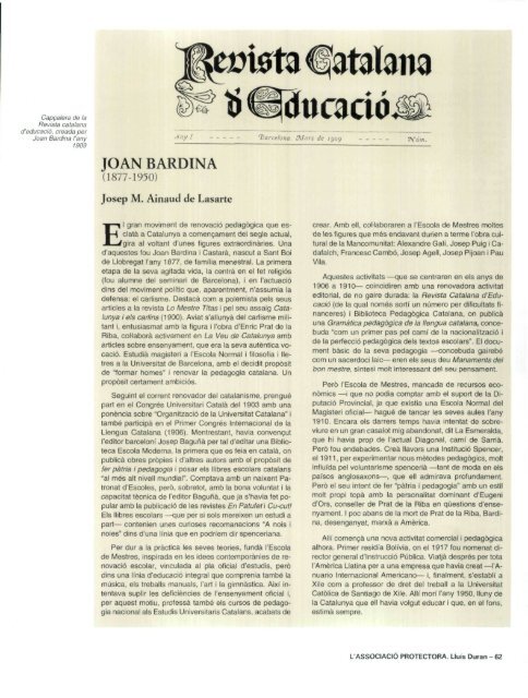 Nadala_1999_Pedagogia a Catalunya - Fundació Lluís Carulla