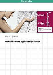 Hovedbrusere og brusesystemer – planlægning ... - Hansgrohe