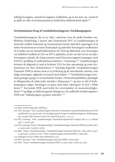 PET's overvågning af Danmarks Kommunistiske Parti 1945-1989