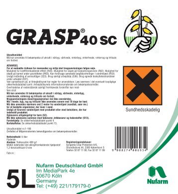 GraspSC 5L DK:GraspSC 5L DK - Nufarm