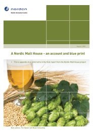 A Nordic Malt House - an account and blue print - Nordic Innovation