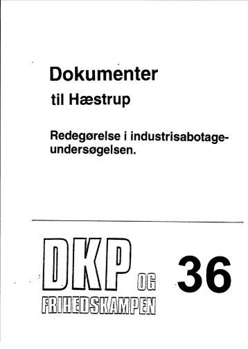 DKP og Frihedskampen Bind 36