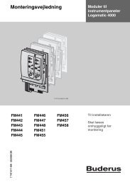 Monteringsvejledning - Buderus