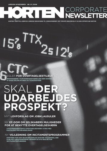 Corporate Newsletter Q1/2008 - Horten