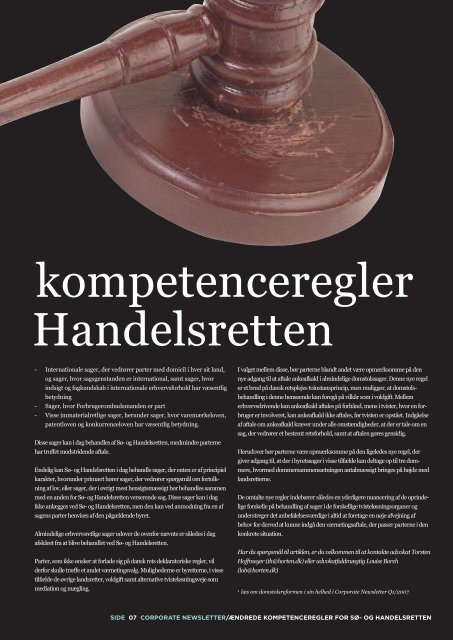 Corporate Newsletter Q1/2008 - Horten