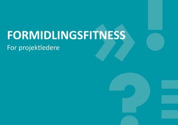 FORMIDLINGSFITNESS - Personaleweb