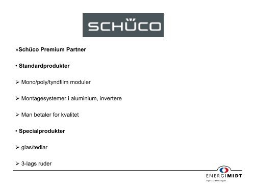 Solcellemoduler - Passivhus Nordvest