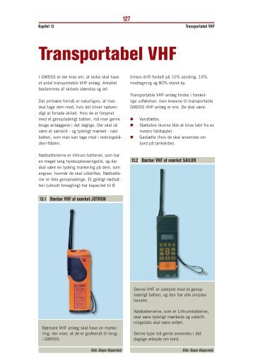 Kapitel 13 – Transportabel VHF (pdf - 400Kb) - Fiskericirklen