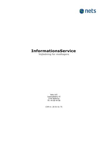 InformationsService - Nets