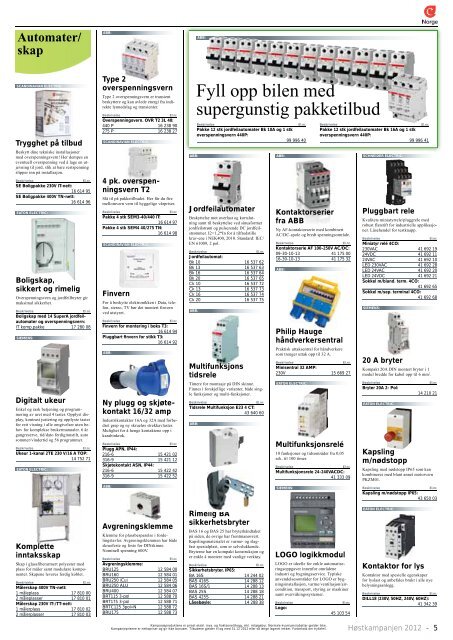 Elektroskandia Norge AS - Høst 2012