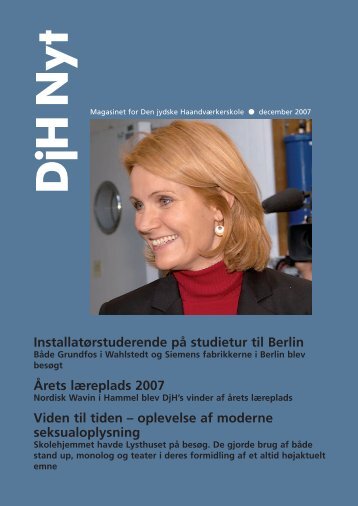 DjH Nyt december 2007 - Den jydske Haandværkerskole