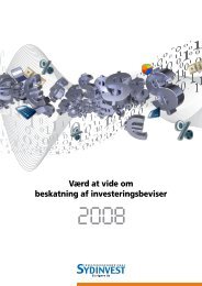 Værd at vide om beskatning af investeringsbeviser - Sydinvest