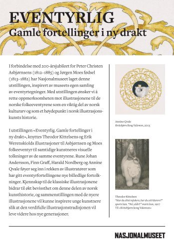 EvEntyrlig gamle fortellinger i ny drakt - Nasjonalmuseet