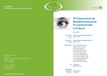 Programm (PDF) - 20. Strabologische und NeuroOphthalmologische ...