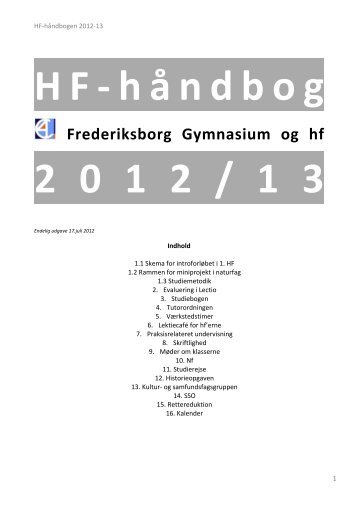 HF-håndbog 2012-13.pdf - Frederiksborg Gymnasium og HF