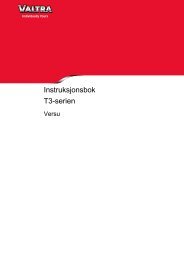 Instruksjonsbok T3-serien - Valtra